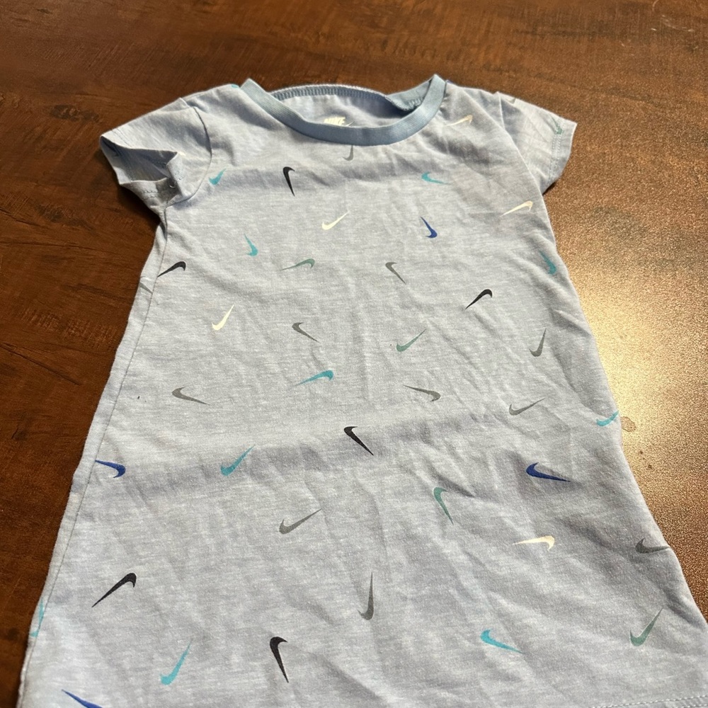 Nike girls 24 months blue logo dress
